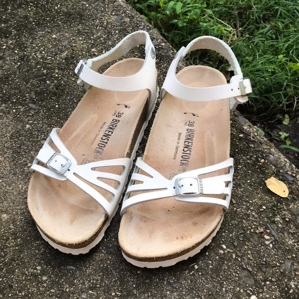 White Birkenstock Sandals (like new!!)